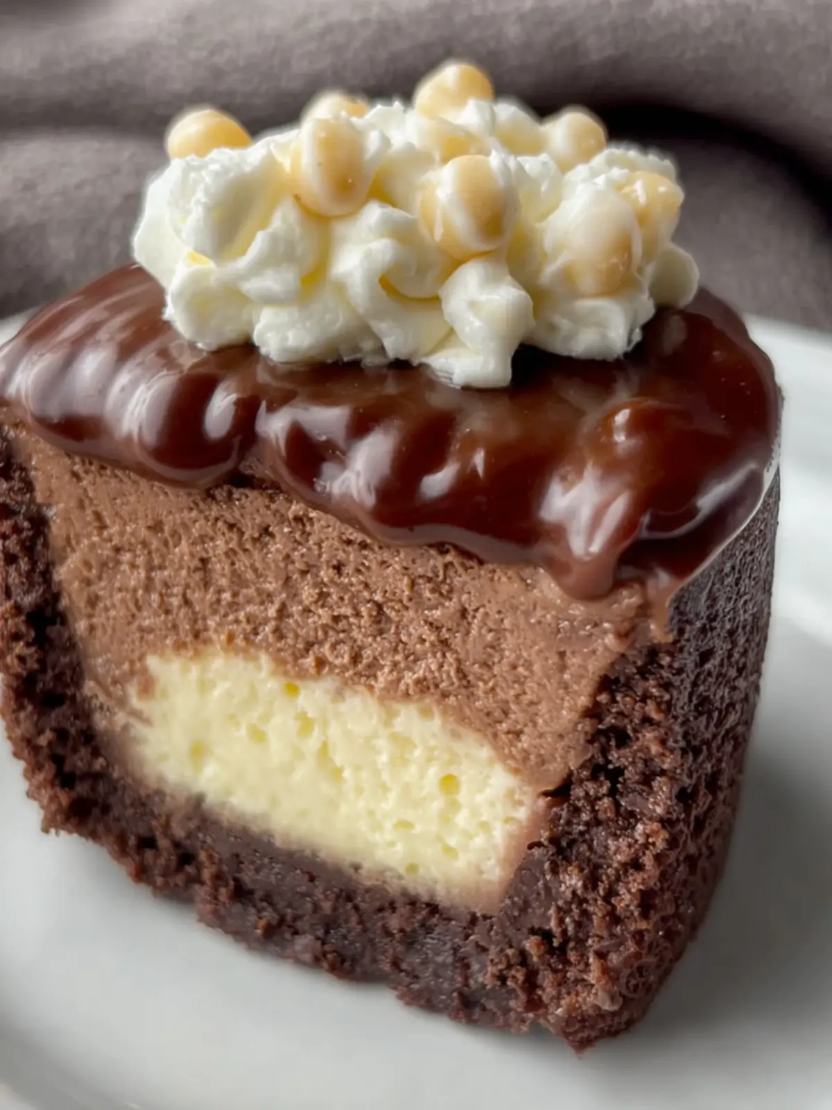 Rich Chocolate Peanut Cheesecake First Image