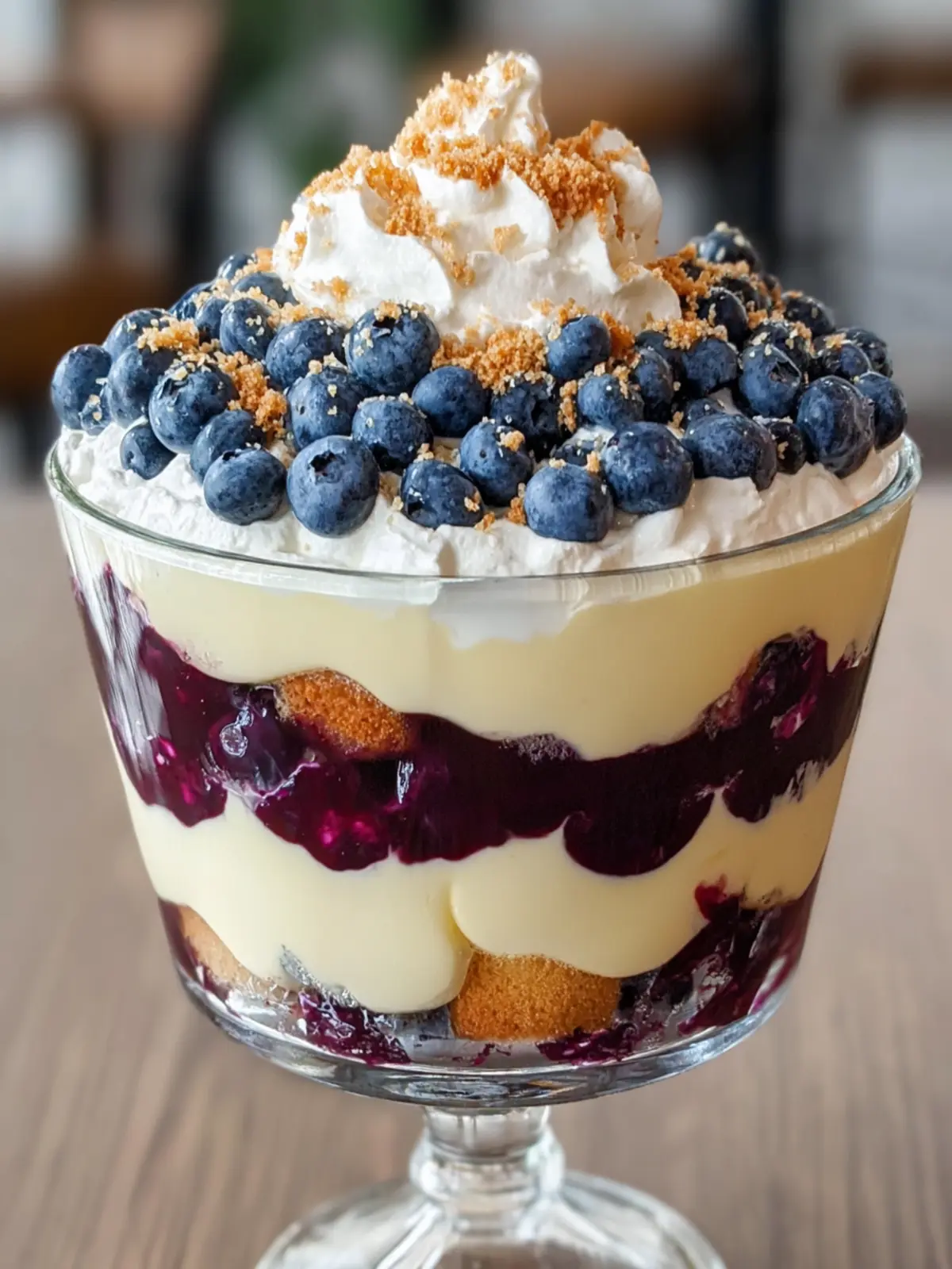 Blueberry Cream Layered Trifle First Image