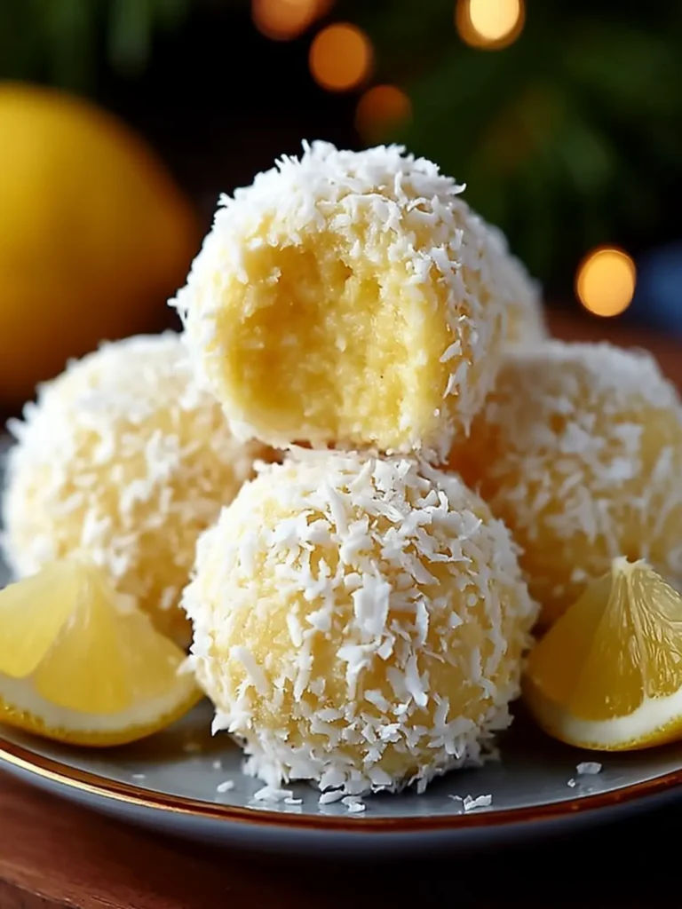 Coconut Lemon Snowball Treats First Image