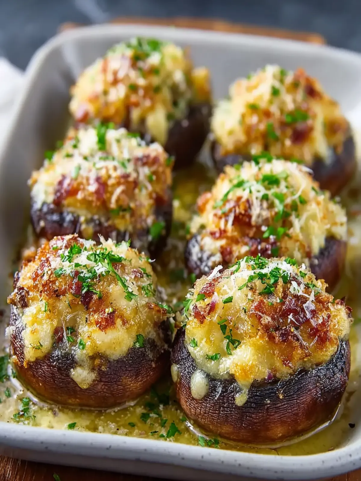 Savory Stuffed Mushroom Caps Recipe First Image