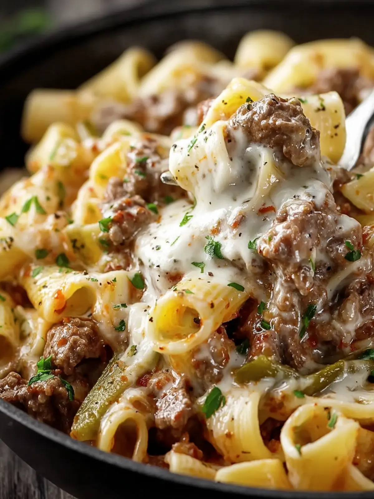 Creamy Beef and Pasta Skillet First Image