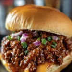Savory Barbecue Sloppy Joe Sandwich First Image