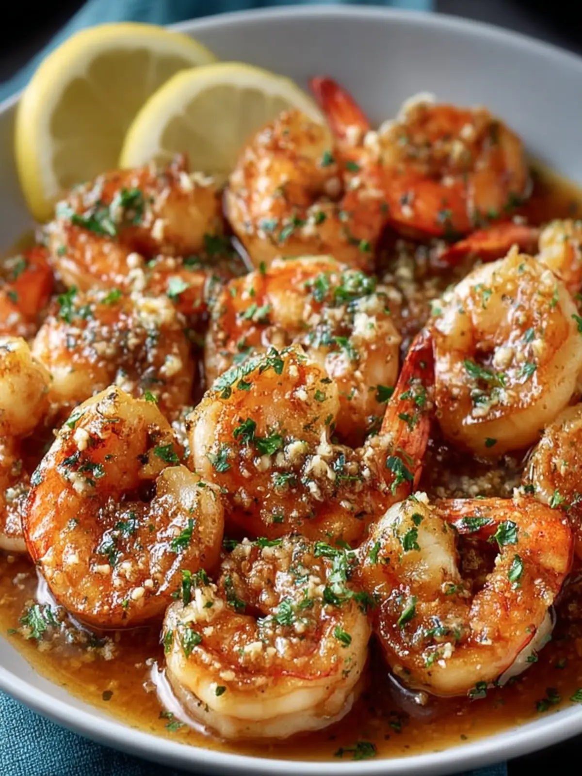 Garlic Lemon Butter Shrimp Dish First Image