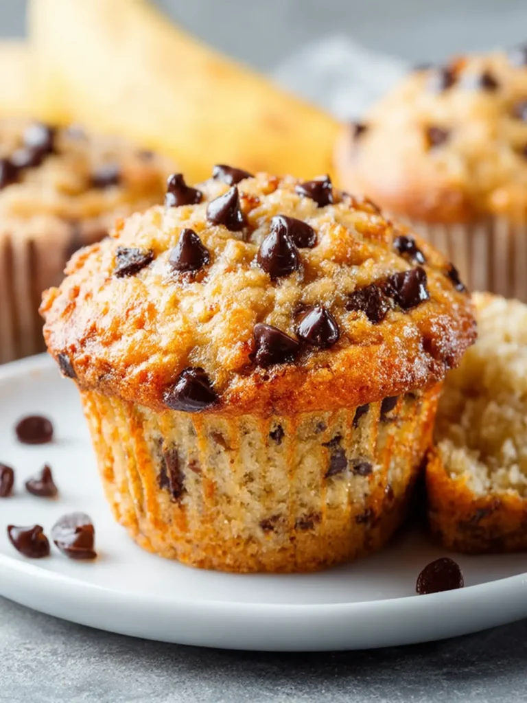 Banana Chocolate Chip Muffins First Image