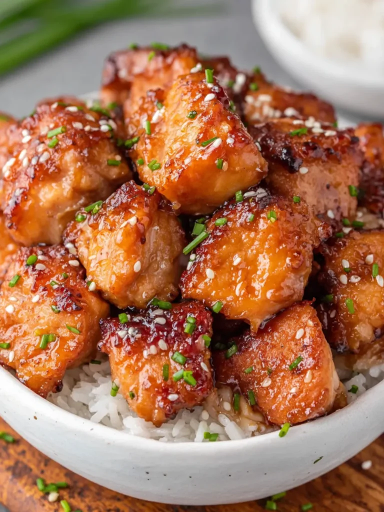 Bourbon Chicken Bites: The Best Sweet and Sticky Weeknight Dinner First Image