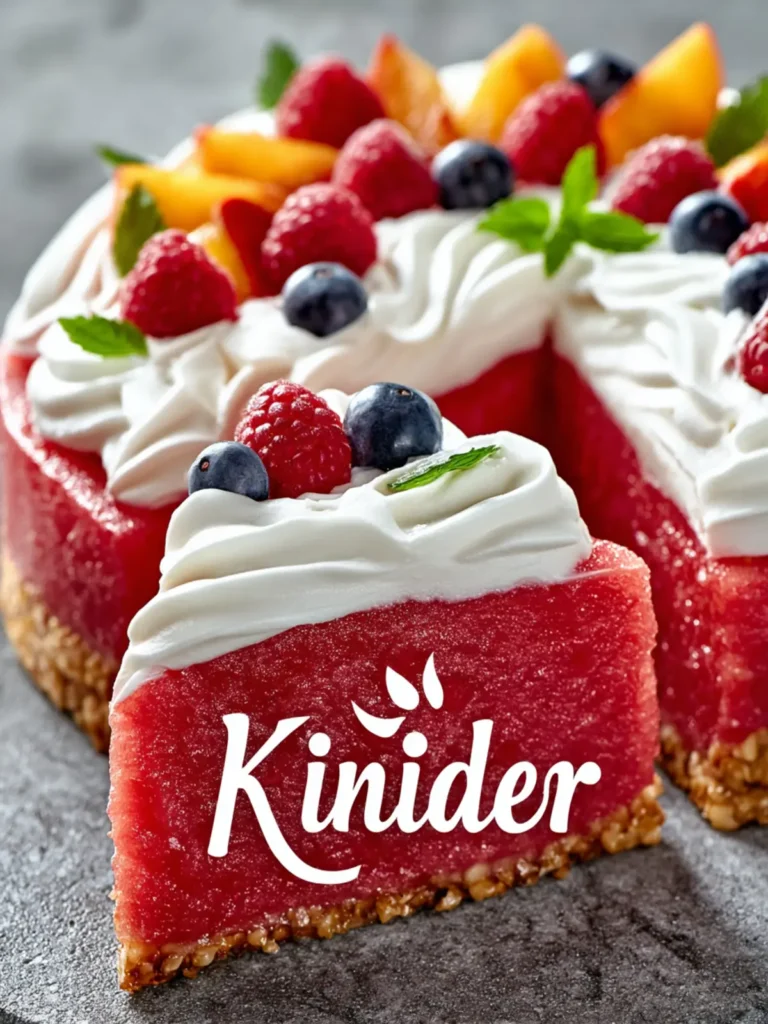 Fresh Watermelon Cake: Your Ultimate Summer Showstopper First Image