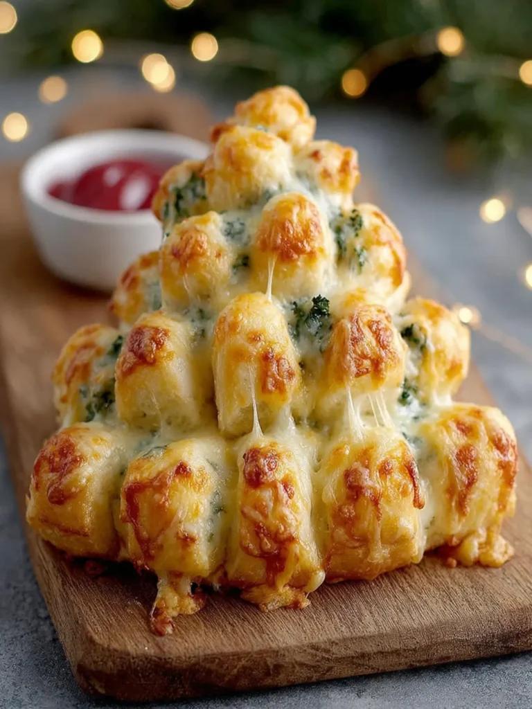 Cheesy Christmas Tree Bread First Image