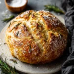 Easy No-Knead Rosemary Sea Salt Bread: A Foolproof Artisan Loaf Anyone Can Bake at Home First Image