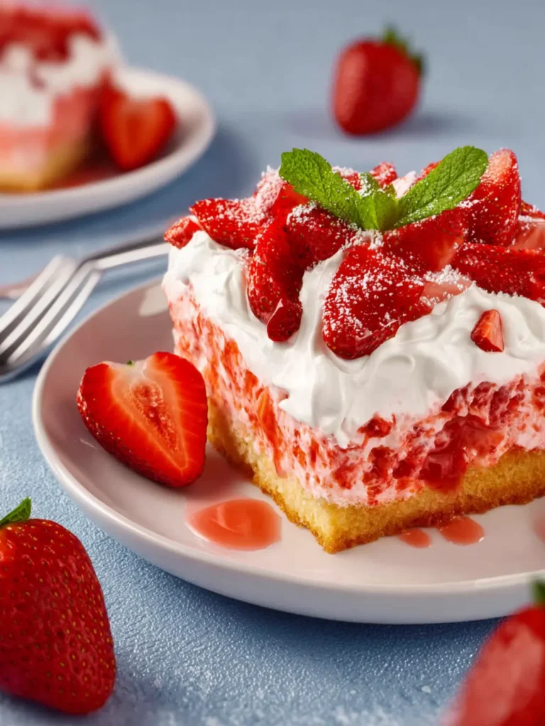 Strawberry Poke Cake First Image