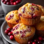 Fresh Cranberry Orange Muffins First Image