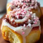 12-Minute Peppermint Bark Cinnamon Rolls Bliss First Image