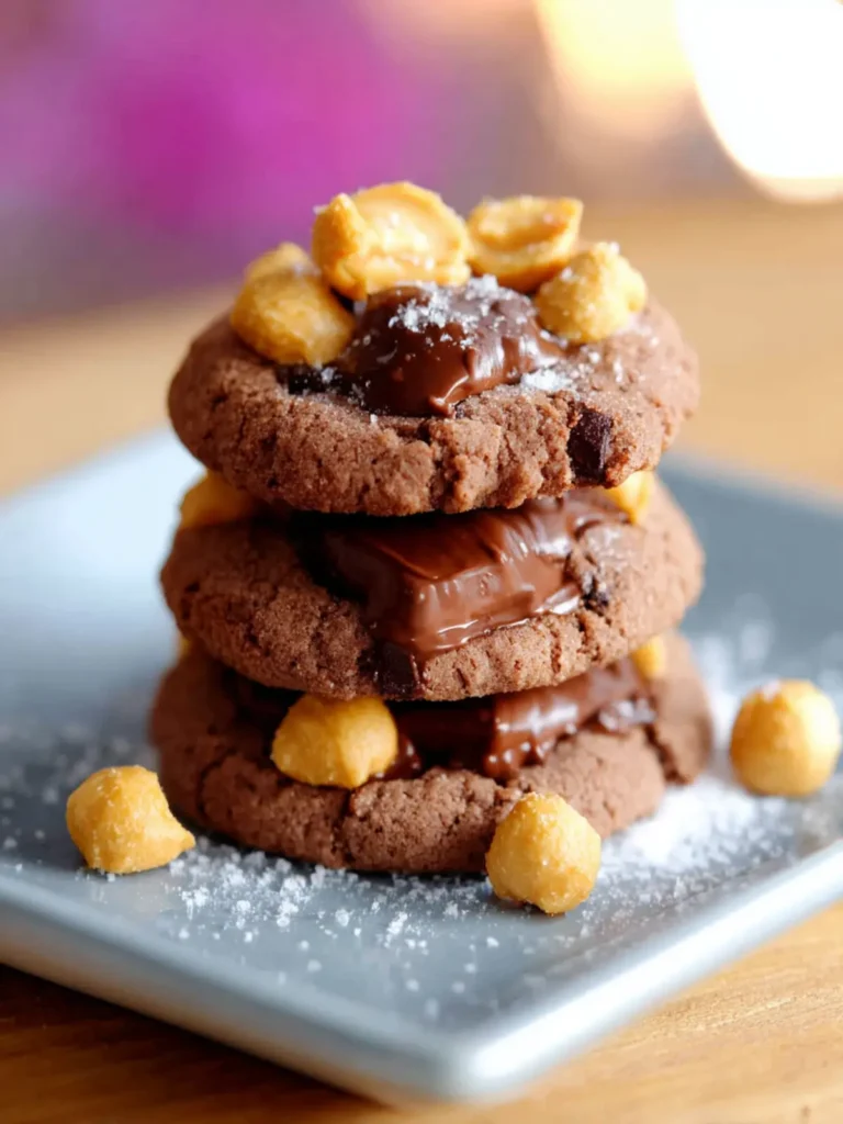 Honey Roasted Peanut Chocolate Cookies First Image