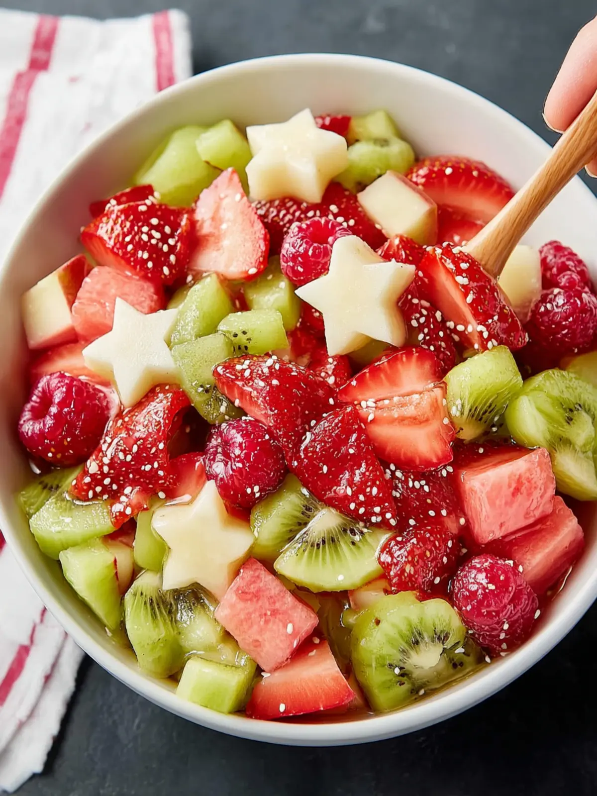 Easy Christmas Fruit Salad First Image