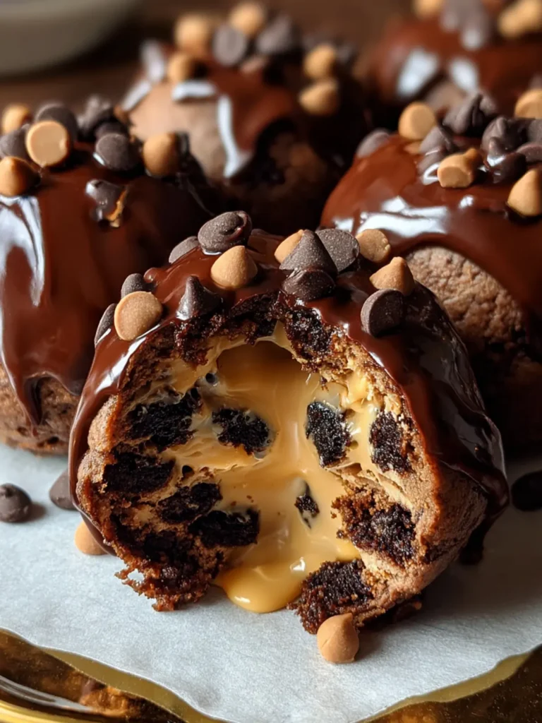 Chocolate Chip Cookie Dough Brownie Bombs – Easy No-Bake Dessert Bites First Image