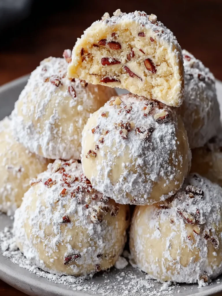 Buttery Pecan Snowball Cookies First Image