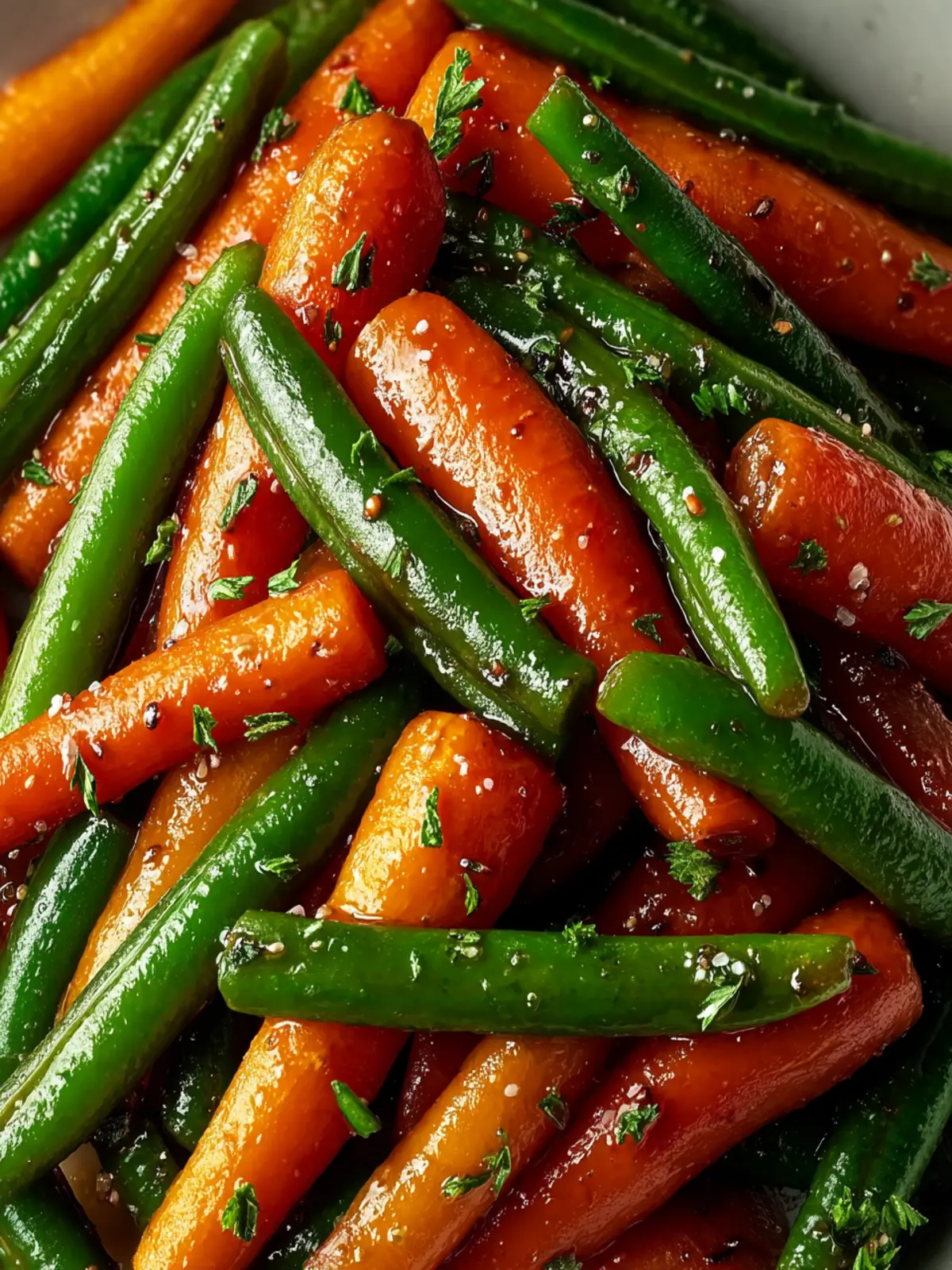 Delicious Honey Glazed Carrots & Green Beans for Easy Dinners First Image