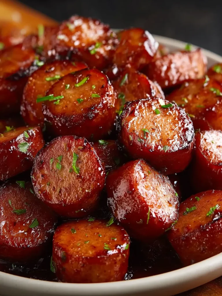 BBQ Sausage Bites Recipe First Image