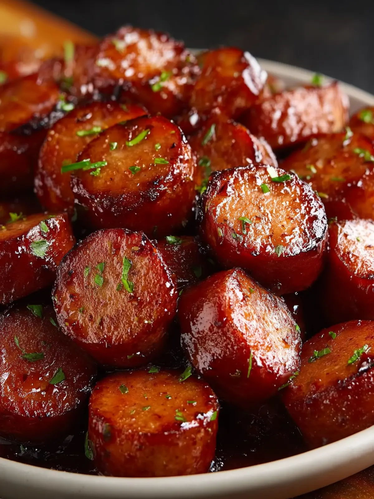 BBQ Sausage Bites Recipe First Image