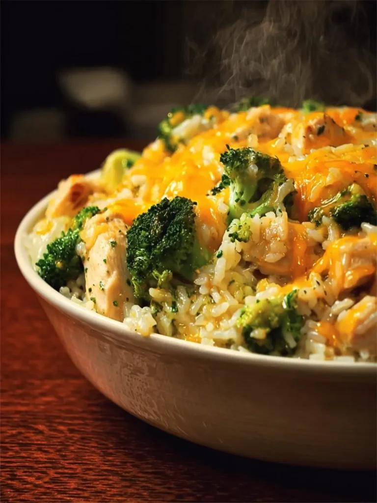 Cheesy Broccoli Chicken and Rice Casserole Made Easy! First Image