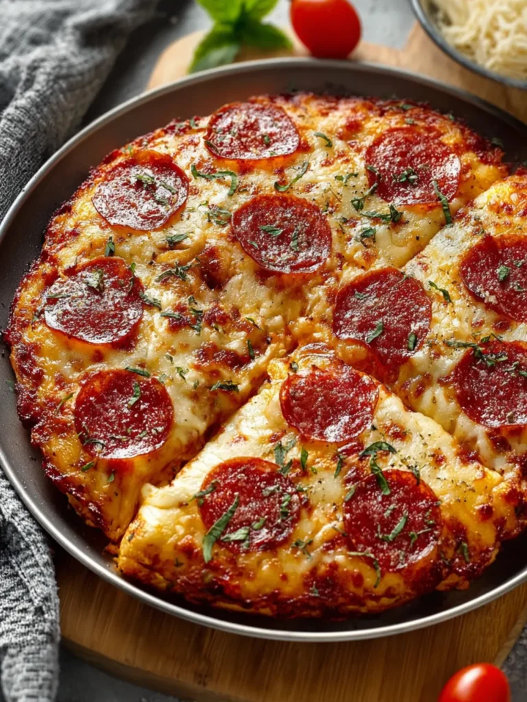 Deliciously Easy Crustless Pizza for Guilt-Free Indulgence First Image