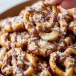 Sweet & Salty Cashew Toffee Pretzels First Image