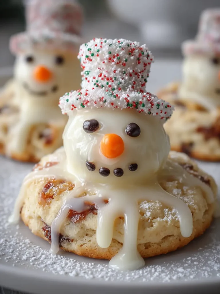 Melted Snowman Biscuits First Image