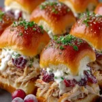 Thanksgiving Leftover Turkey Cranberry Sliders First Image