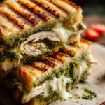 Irresistible Chicken Pesto Panini Sandwiches Recipe First Image