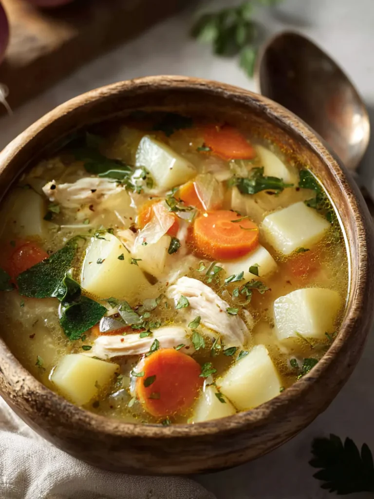 Nutritious Chicken Soup (No Noodles, with Potatoes) First Image