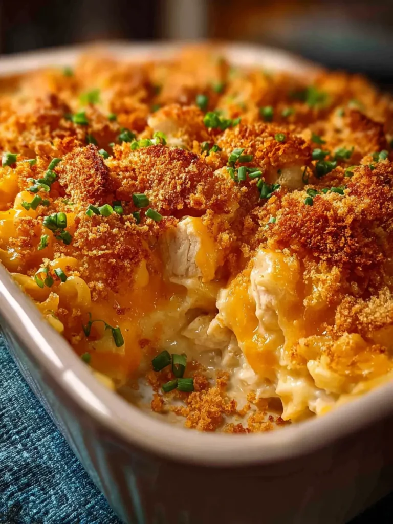 Ritz Cracker Chicken Casserole First Image