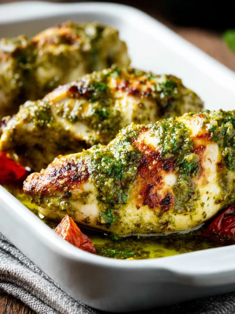 Easy Baked Pesto Chicken First Image