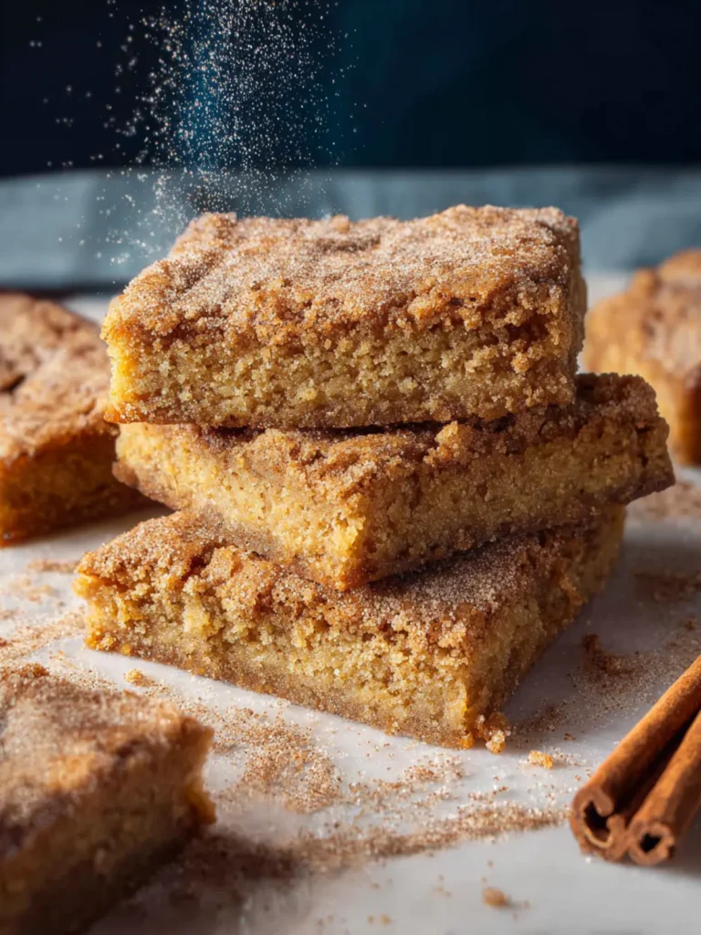 Cinnamon Sugar Blondies First Image