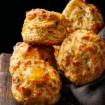 Homemade Honey Butter Cheddar Biscuits. First Image