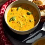 Healthier, High Protein Broccoli Cheddar Soup First Image