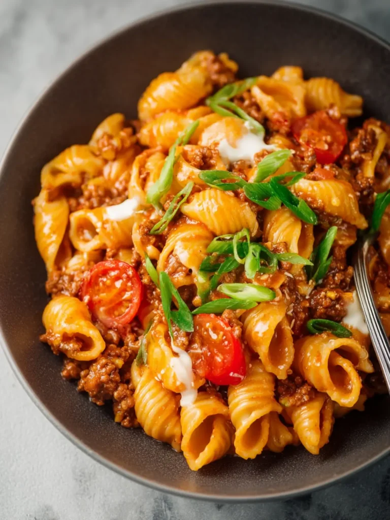 One Pot Taco Pasta First Image