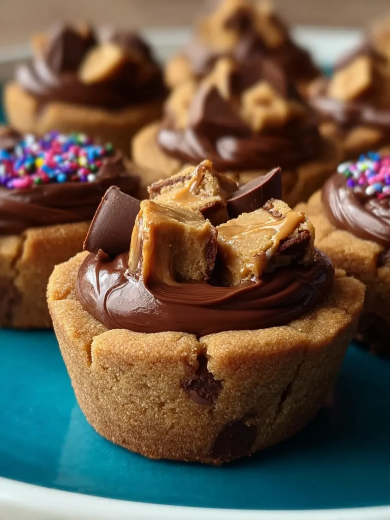 Chocolate Peanut Butter Cookie Cups First Image