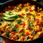 One Pot Cheesy Chicken & Enchilada Rice First Image