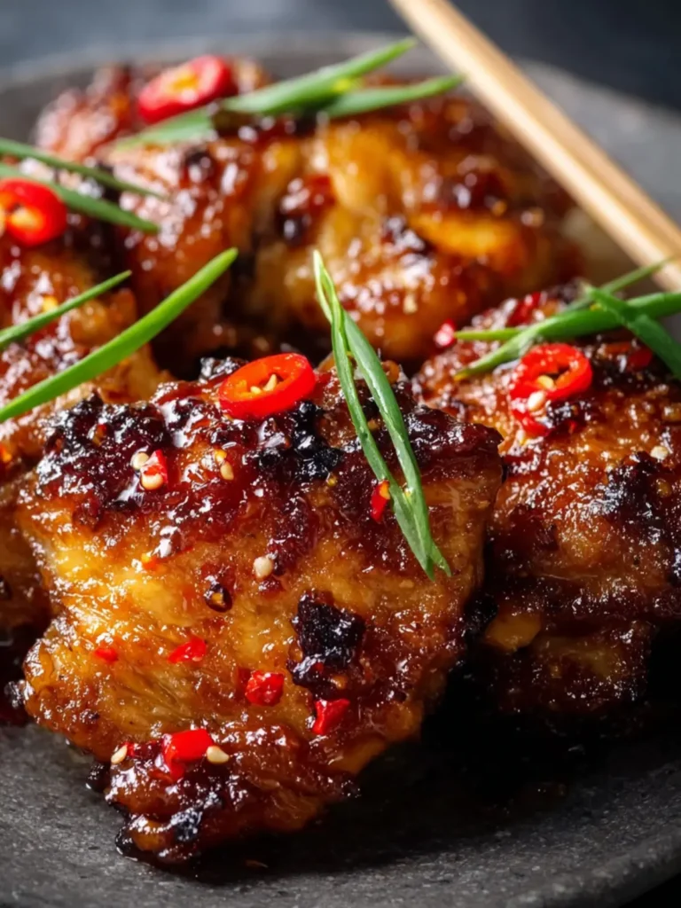 Sticky Sweet Chili Chicken Thighs in Air Fryer First Image