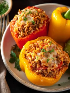 Stuffed Peppers with Rice and Ground Beef First Image