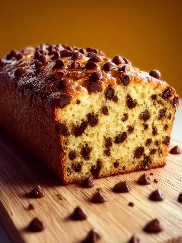 Chocolate Chip Loaf Cake First Image