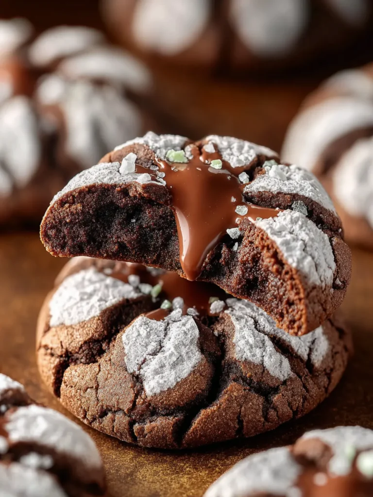 Irresistible Chocolate Crinkle Blossom Cookies Recipe First Image