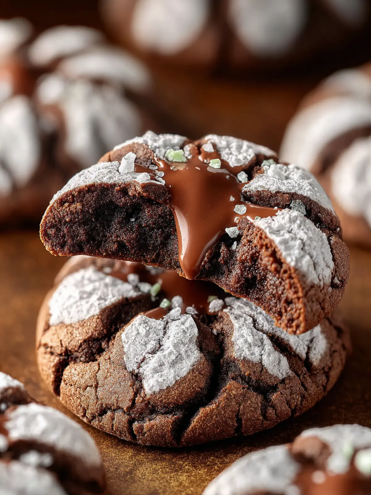Irresistible Chocolate Crinkle Blossom Cookies Recipe First Image