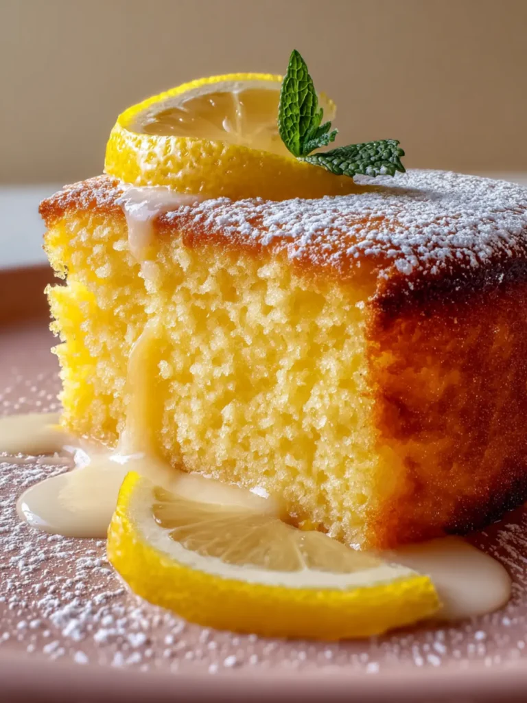 Lemon Custard Cake First Image