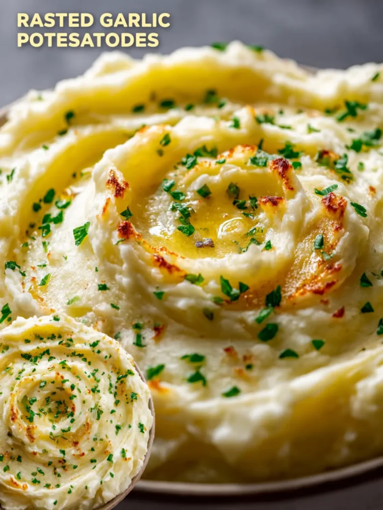 Roasted Garlic Mashed Potatoes First Image