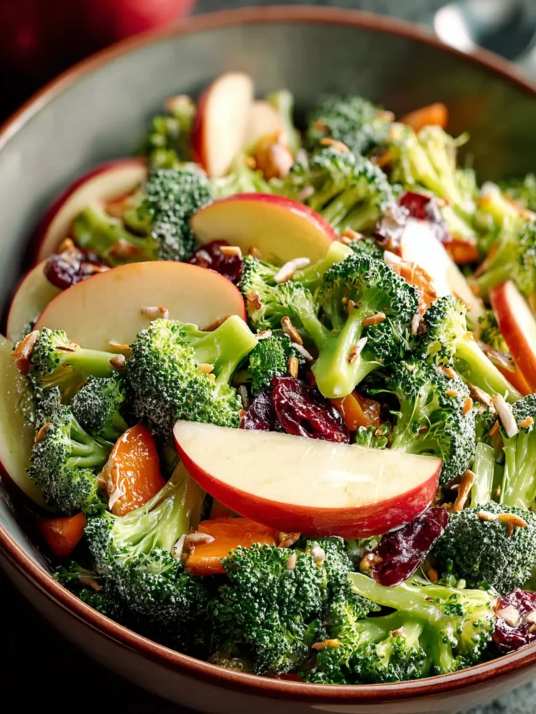 Zesty Broccoli Apple Salad Recipe – Crunchy & Delicious First Image