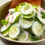 Cucumber Salad with Sour Cream Dressing First Image