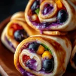 blueberry veggie quesadilla rolls First Image