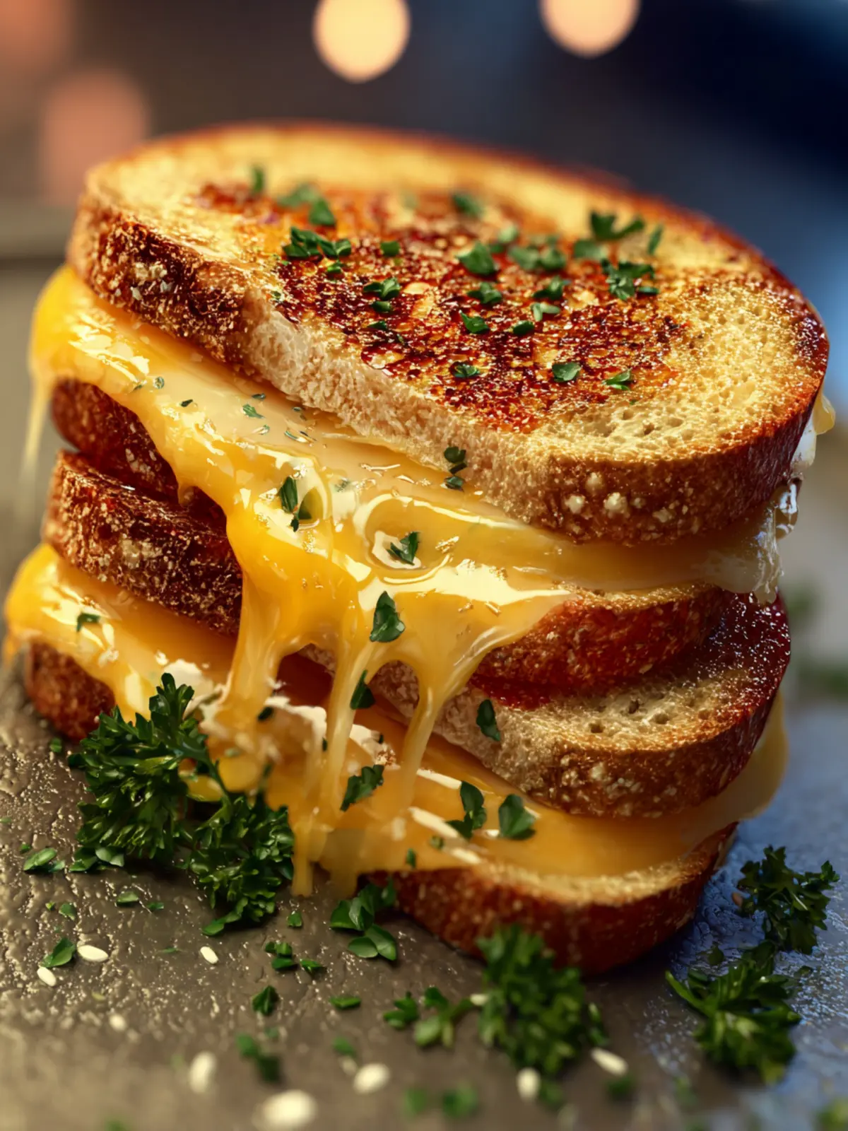 garlic bread grilled cheese First Image
