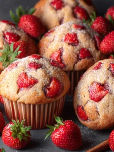 strawberry muffins First Image