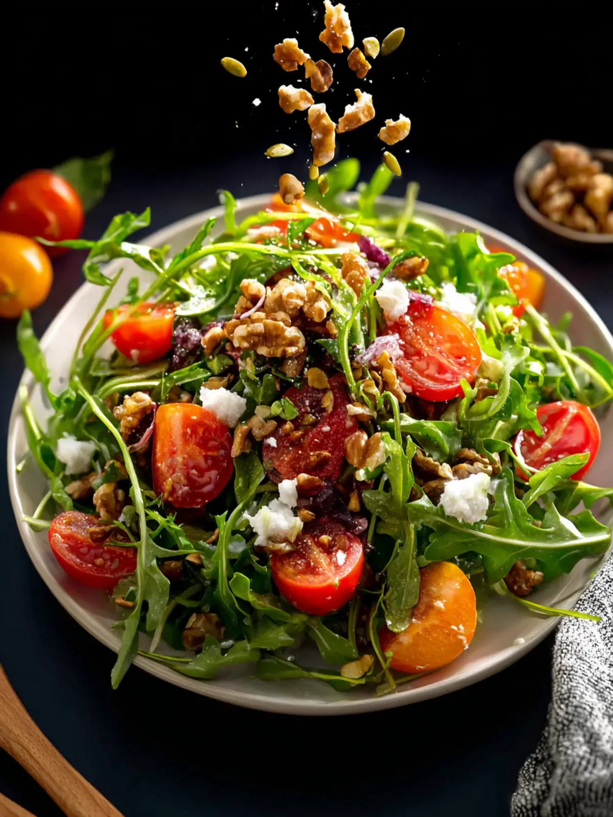 Tomato Arugula Walnut Salad: Fresh, Easy Delight Awaits